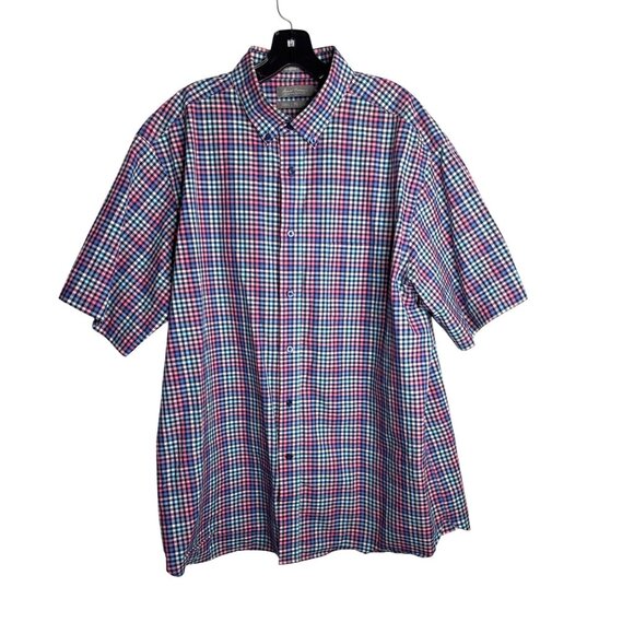 Daniel Cremieux Men's Colorful Plaid Short Sleeve Button-Down Shirt Size XL - Picture 1 of 6